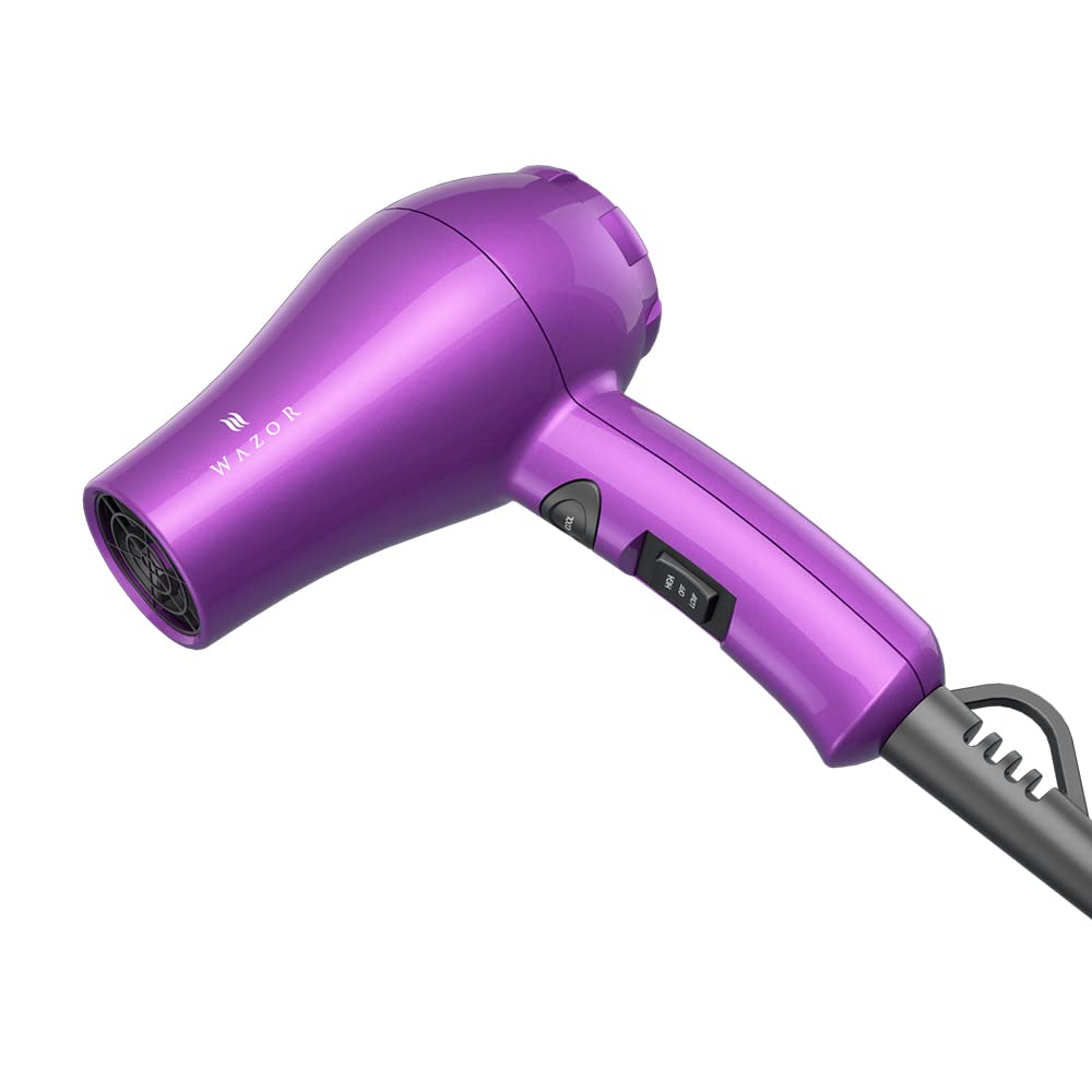 Secador de cabello  1875W, secador iónico de cerámica, infrarrojo, de iones negativos, botón de ventilación, rojo 8