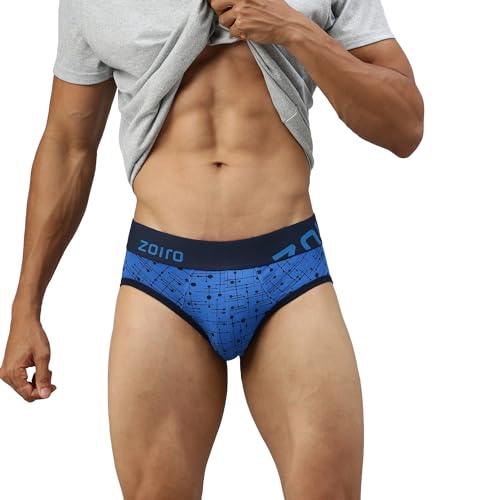 Image of Zoiro Men's Brief | Soft Band | Soft No-Marks Elastic | Breathable Innerwear | Pack of 1 | Color May Vary