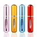 Produktbild ZWOOS 4 Stück 5ml Parfümzerstäuber, Nachfüllbare Parfüm Zerstäuber Flaschen, Parfüm Reise Zerstäuber mit Fenster, Mini Portable Nachfüllbare Sprühflasche für Reise Oder Nacht Heraus
