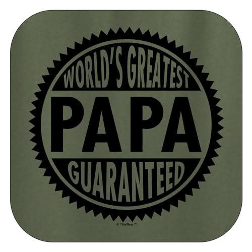 Thiswear A-FB-616-CRWNCK 18000-XL-MLGRN Grandpa Birthday Gifts World'S Greatest Papa Guaranteed Crewneck Sweatshirt Xl Mlgrn thumb #1