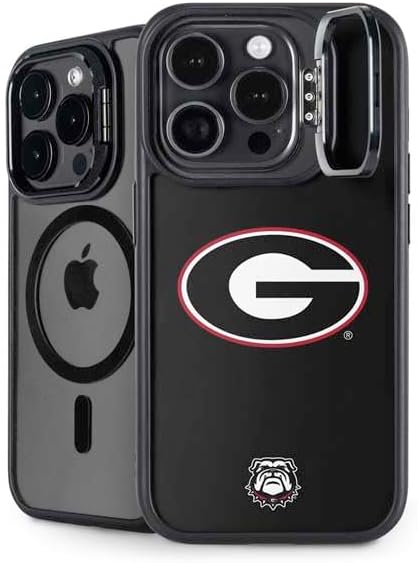 Skinit Kickstand Phone Case Compatible with iPhone 14 Pro Max - Officially Licensed University of Georgia Logo Design