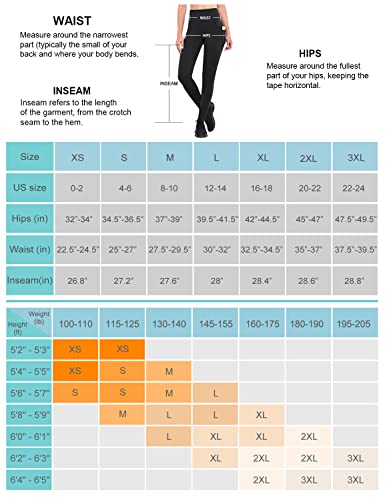 Baleaf Women's Fleece Lined Leggings Water Resistant Cold Weather Running Gear Winter Hiking Pants Warm Tights Zip Pockets Black L #TOP5