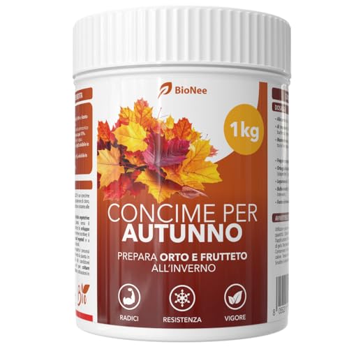 BioNee Concime per Autunno NPK 12-12-17 – Granulare a Lento Rilascio per Orto e Frutteto