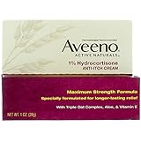 Aveeno 1% Hydrocortisone Anti-Itch Cream, 1 Oz ( Pack of 3 )