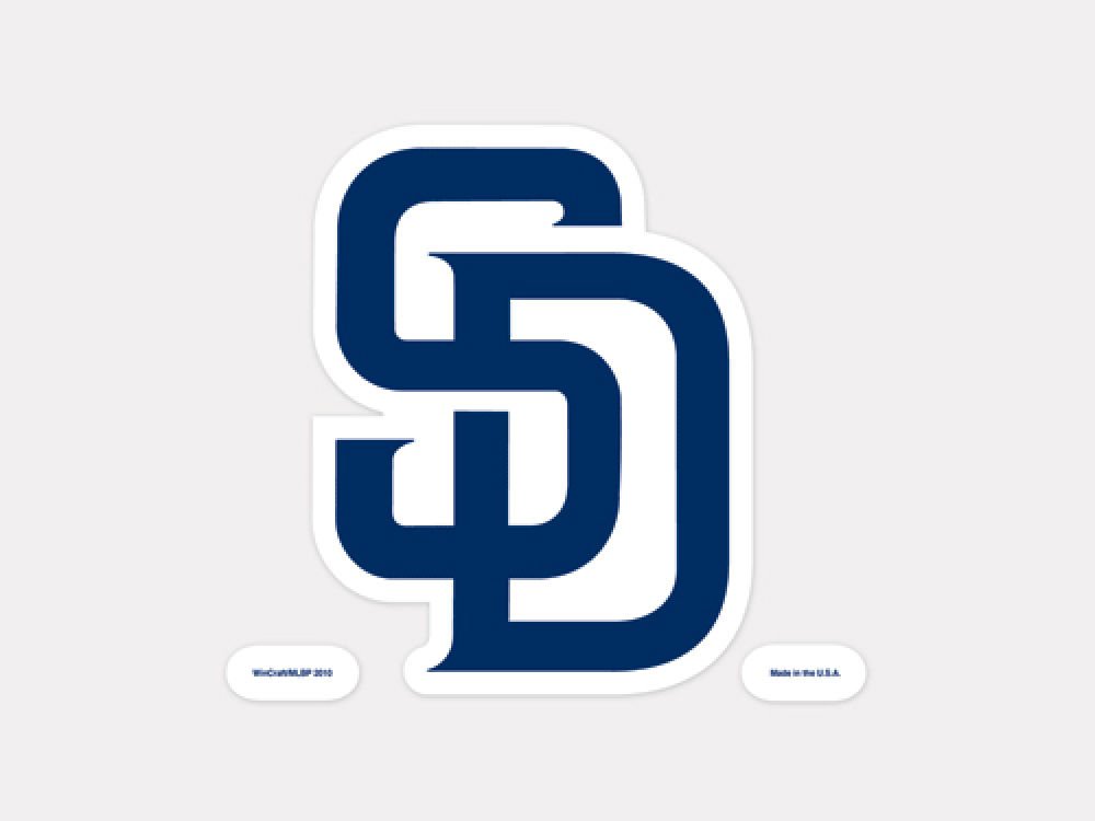 WinCraftMLB San Diego Padres 93908010 Perfect Cut Color Dec