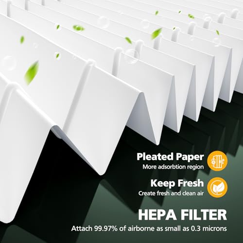 TP01 HEPA Replacement Filter Compatible with Dyson Tower Purifier Pure Cool Link TP01, TP02, TP03, AM11, BP01 Models, Compare to Part 968126-03, 2 Pack