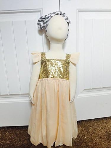 Olie CSP114602 Cream Sparkle Dress44; 6-12 Months
