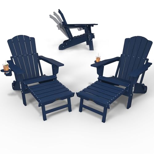 THOEOE Adjustable Adirondack Chair with Ottoman
