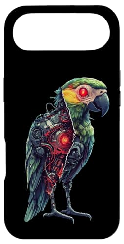�ʔ����I�E�����{�b�g�������D�ƃT�C�{�[�O�I�E�����{�b�g Robot Parrot Lover Cyborg AI �X�}�z�P�[�X iPhone Air �p