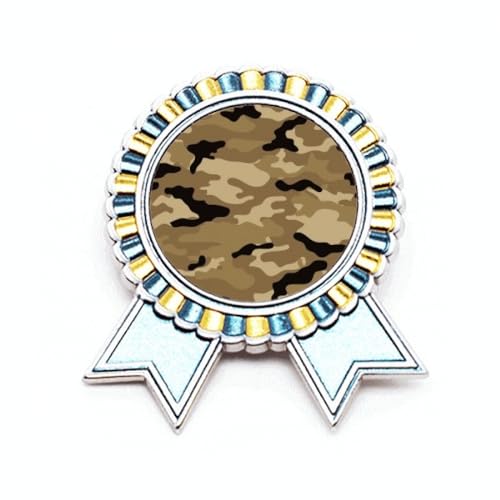 Broche camouflage taille M idéale pour personnaliser vos vestes d'automne