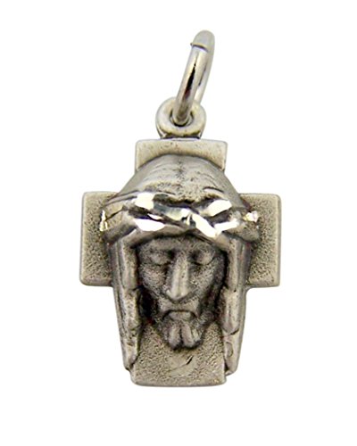 HMHInc Sterling Silver Crown of Thorns Sorrowful Jesus Christ Medal