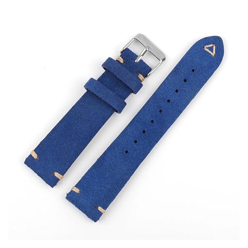 Bracelet montre cuir suédé rétro 19mm pour sublimer votre tenue