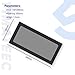 Dust Filter PC 280mmx140mm for Computer Cooler/PSU/Routers Nylon 80 Mesh, Magnetic Frame PC Fan Dust Mesh PC Cooler Filter Dustproof Computer Fan Grills (Nylon, 140 * 280mm, 2pcs, Black)