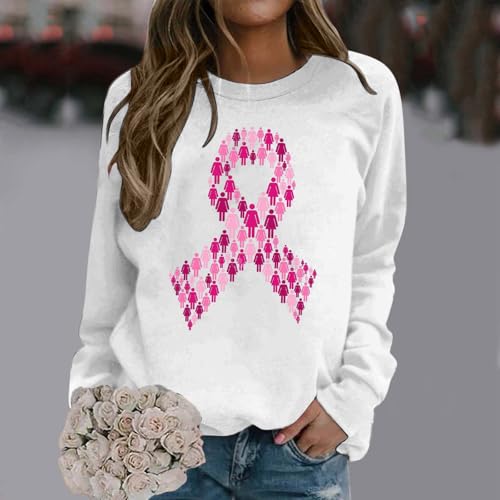 Sweat femme ruban rose idéal pour les campagnes de sensibilisation - 2
