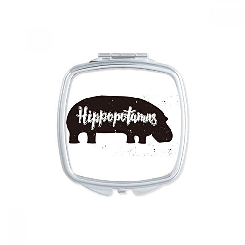 Miroir de poche hérisson noir et blanc petit format portable DIYthinker - 2