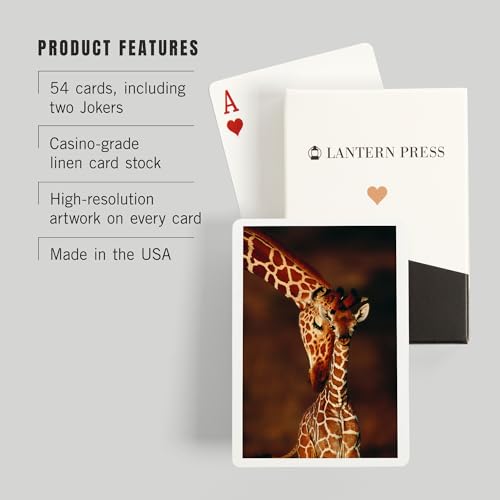 Baraja Póker Giraffe and Calf 52 Cartas miniatura 3