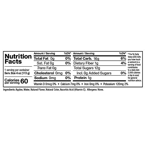 Zee Zees Orange Dreamsicle Applesauce Cups, All Natural, No Sugar Added, 4 oz Cups, 24 pack