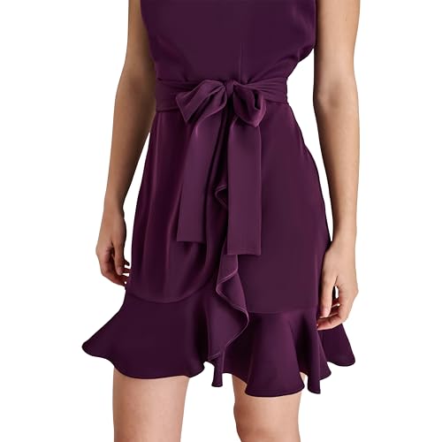 Robe DKNY sans manches coupe flatteuse anti-plis effet cache-cœur - 6