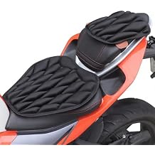 Motorcycle Seat Cushion for Suzuki DR Z 50 2012-2024, 3D Shock-Absorbing & Breathable Seat Pad Comfortable Motorbike Seat Hip Protector for Long Rides,B/Large