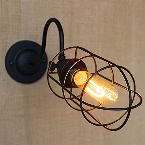 Iluminación pasillo dormitorio aplique jaula ajustable retro 5