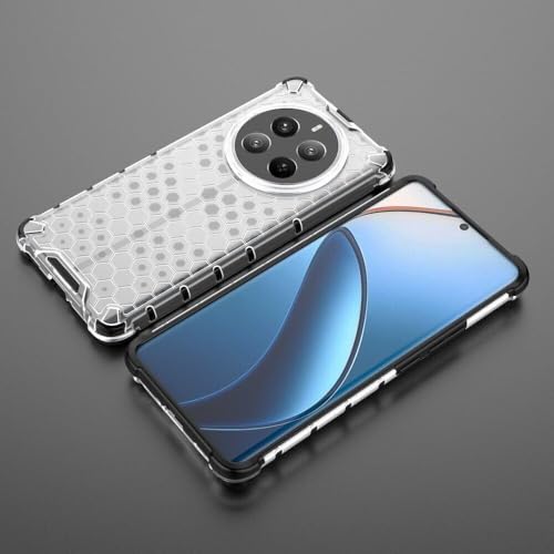 Image of Prime Retail Hard PC Back Case Cover for Realme P1 5G Anti Slip Ultra Thin Shockproof Reinforced Corners (Polycarbonate|Transparent)