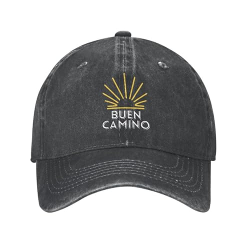 URYRYUI Gorra de béisbol con Estampado Cool Cotton Buen Camino Santiago Pilgrim para Hombre Mujer Ajustable Unisex Sombrero de Papá Primavera Accesorios Deportivos