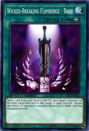 Yu-Gi-Oh! - Wicked-Breaking Flamberge - Baou - SBLS-EN041 - Common - 1st Edition - Speed Duel Decks