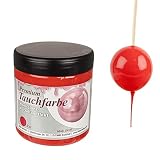 Ideen mit Herz Premium-Tauchfarbe mit Hochglanz-Porzellaneffekt | 250 ml (rot)