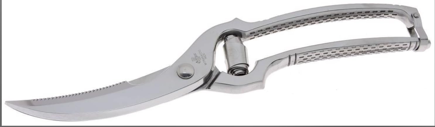 Facilemarket Trinciapollo gazzella, Inox Lucido 25 cm