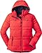NORDCAP Steppjacke Damen, leichte Übergangsjacke, sportlich mit Kapuze, ideal für Frühling und Sommer, Rot-orange, Gr. 48