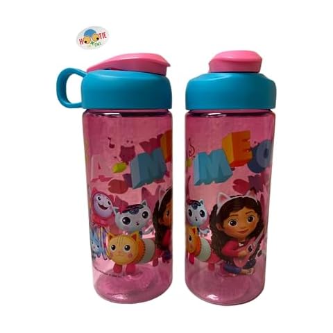Lunch Money Gabby's Dollhouse Set of 2 BPA-Free Kids Water Bottle 16.5Oz Sullivan Bottle Cover