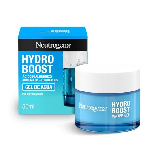Neutrogena Hydro Boost Gel de agua (50 ml), gel hidratante facial con ácido hialurónico y aminoácidos, 72 horas de hidratación, fórmula no grasa, para piel normal o mixta