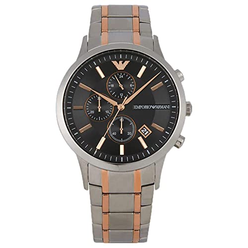 Emporio Armani Reloj Cronógrafo para Hombre de Cuarzo con Correa en Acero Inoxidable AR11165