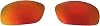 Walleva Fire Red Mirror Coated Polarized Replacement Lenses For Bolle Anaconda Sunglasses