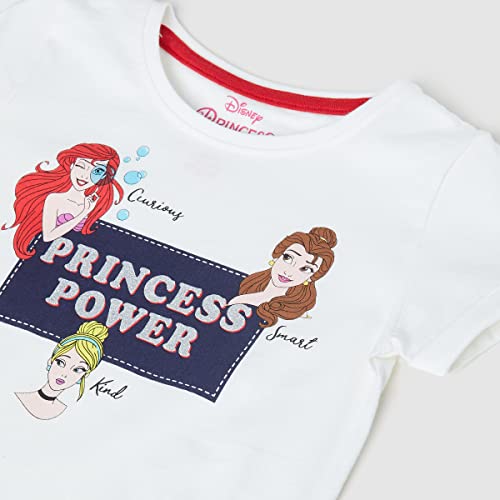 Image of Max Girls Disney Princess Printed Round Neck T-Shirt