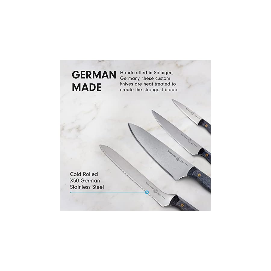 Messermeister-Custom-5-Piece-Magnet-Block-Set-Includes-Chefs-Scalloped-Offset-Utility-Paring-Knife-Magnet-Block Messermeister Custom 5-Piece Magnet Block Set - Includes Chef’s, Scalloped Offset, Utility & Paring Knife + Magnet Block