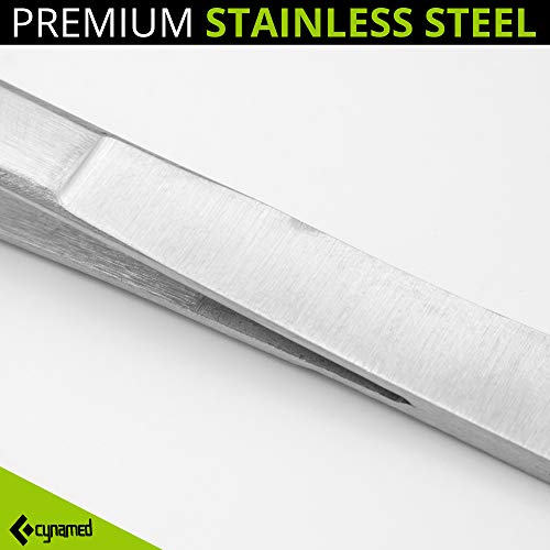 Cynamed Set Of 5 Thumb Tweezer Mulipurpose Forceps 5-12In. Blunt Serrated Tips Stainless Steel #TOP5