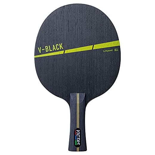 Victas 310224 Table Tennis Racket, V-Black, Shakehand Attack Flare