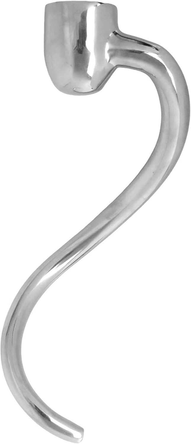 Dishwasher Safe Dough Hook for KitchenAid Bowl-Lift Stand Mixers - Fits for KT2651X, KV25G0X & for Professional 5 Plus/Pro 600 Series, 5QT-6QT Compatible