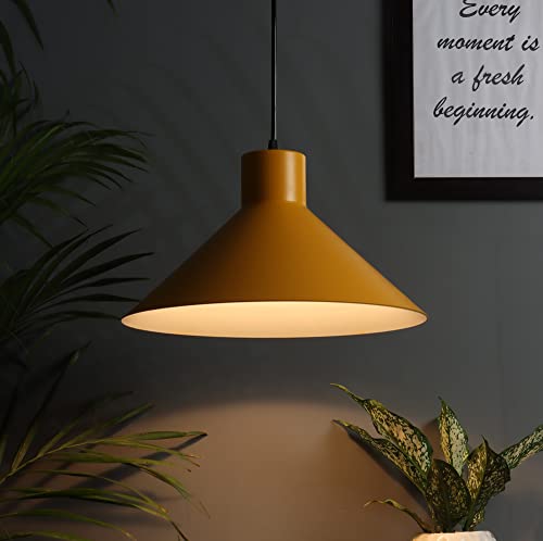Image of MONI Lights Modern Pendant Ceiling Light for Living Room, Dining Room & Kitchen | Matte White Hanging Lamp | Home Decor Lighting Fixture for Bedroom & Cafe Ambience (Pack of 3)