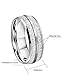 CROWNAL 8mm Imitated Meteorite Tungsten Wedding Ring Band Engagement Ring Domed Polished Engraved I Love You Size 5 To 17 (8mm,17)