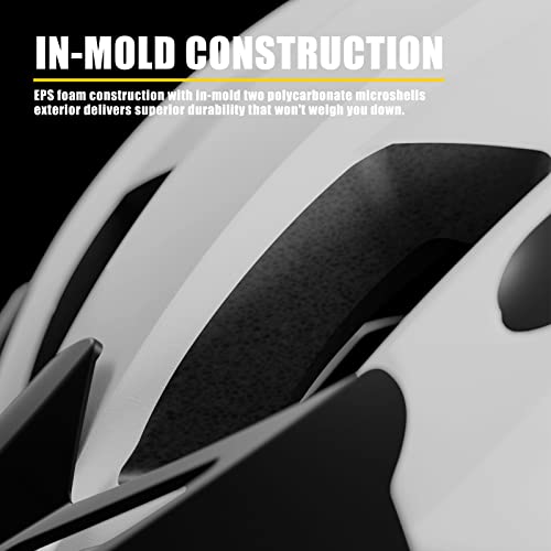 Beelord Bike Helmet For Adults With Usb Rechargeable Rear Light, Dial Fit Adjustment, Detachable Visor, Ventilated, Cpsc Safety Certified #TOP4