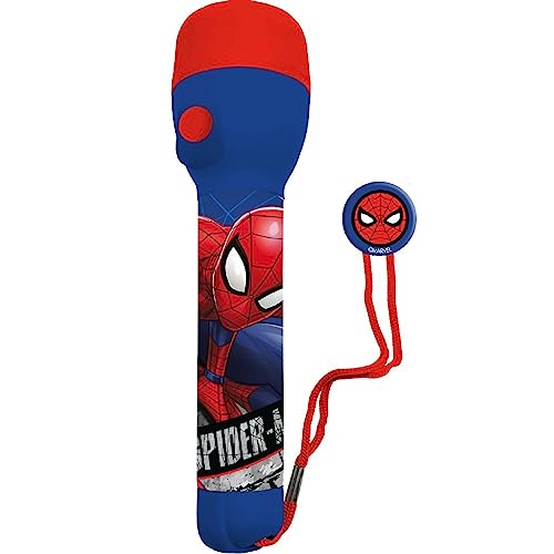 HOVUK® Spiderman, Lampe torche à LED sous licence pour enfants, 16 cm