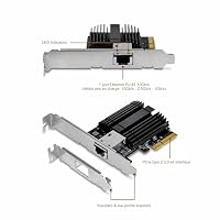 TRENDnet, TEG-10GECTX, 10 Gigabit PCIe Netzwerkadapter, Unterstützt 802.1Q VLAN, Standard- und Flache Halteklammern inbegriffen, Windows, Windows Server, Linux, NBase-T – Ansicht 7