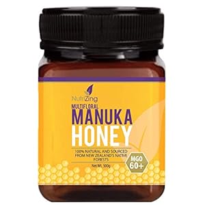 Award Winning Manuka Honey 60+ – from New Zealand – 100% Pure, Thick & Creamy – 500g by NutriZing