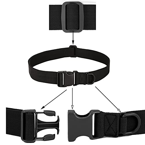 Protector Plus Adjustable Tactical Waist Belt Outdoor Utility Nylon Belt Airsoft Belt (Black) #TOP2