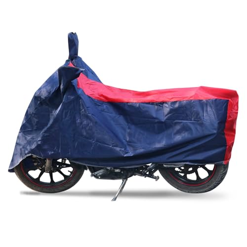 Image of TVS Apache RTR 160V Two Wheeler Cover - Dustproof - UV Protection - Waterproof Bike Body Cover (Blue,Red)