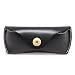 Boleke Genuine Leather Eyeglass Case Vintage Sunglasses Eyewear Protective Holder(Black)