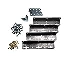 Waterbed Hardware Brackets & Screws for California King, Queen & Super Single Hardside Wood Frame Water Beds