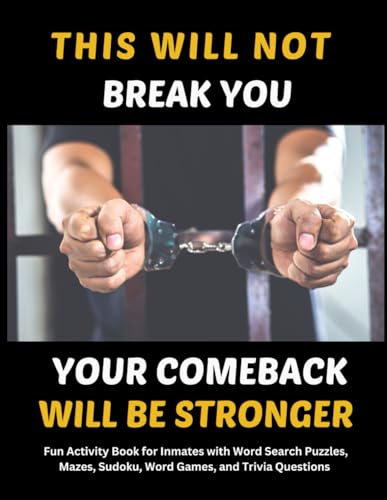 Independently Published Michael, Chuku Fun Activity Book For Inmates: A Paperback Puzzle Book With Encouraging Quotes cover